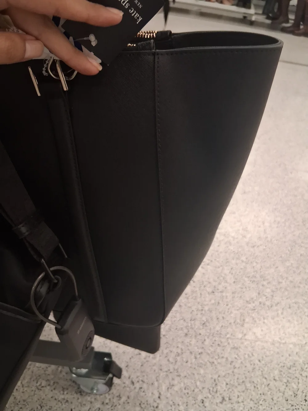 kate spade Black Saffiano Leather Laptop Tote